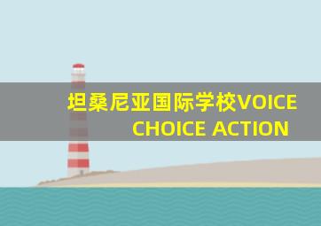 坦桑尼亚国际学校VOICE CHOICE ACTION